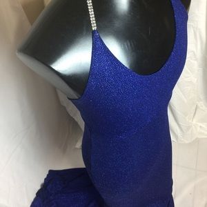 Irredescent Royal Blue Evening Gown